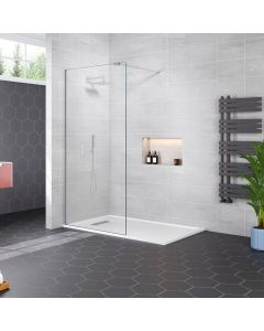 Aqua I innovation 10mm Wetroom Screen with Support Arm