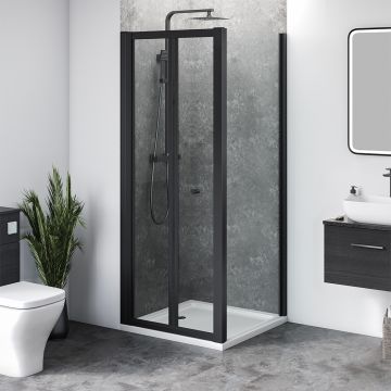 Aqua i 6 Black Shower Side Panel 700mm x 1900mm High (AISP070B)