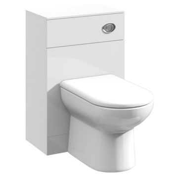 Polar 500mm Toilet Unit 300mm Deep - Gloss White (PBPRC141)