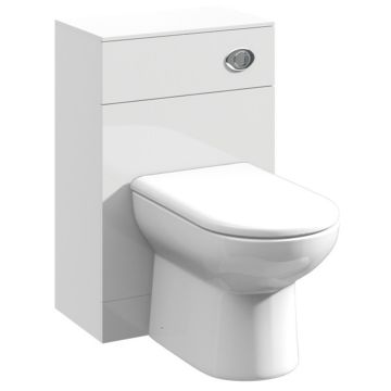 Polar 600mm Toilet Unit 300mm Deep - Gloss White (PBPRC143)