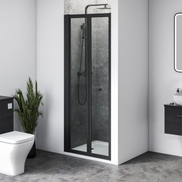 Aqua i 6 Black Bifold Shower Door 700mm x 1900mm High (AIBD070B)