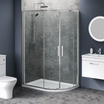Aqua i 6 Offset Quadrant Shower Enclosure 1200mm x 700mm x 1850mm High (AIQD1270S)