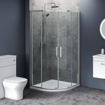 Aqua i 6 Quadrant Shower Enclosure 800mm x 800mm x 1850mm High (AIQD080S)
