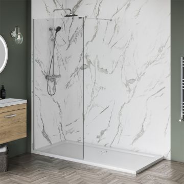 Aqua i 8 Wetroom Screen Panel 600mm x 1900mm High