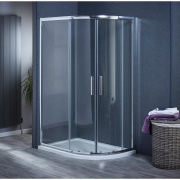 Aqua i 6 Offset Quadrant Shower Enclosure 1200mm x 760mm x 1850mm High (AIQD1276S)