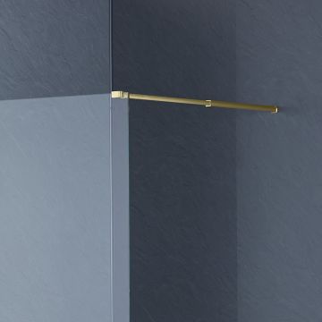Aqua i 8mm Wetroom Support Bar / Arm - Brushed Brass (AI8WSUPPBB)