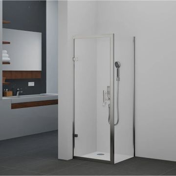 Ai8 Hinged Shower Door  H1900mm W900mm  - Silver