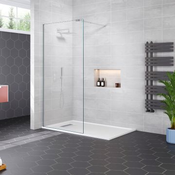 Aqua I innovation 10mm Wetroom Screen with Support Arm