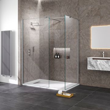 Aqua I Innovation 10mm Walk-in Wetroom with End Panel