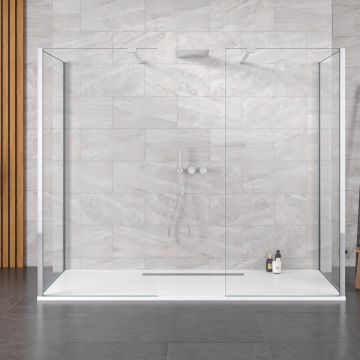 Aqua i Innovation 10mm 3-Sided 4 Screen Walk-in Wetroom Enclosure