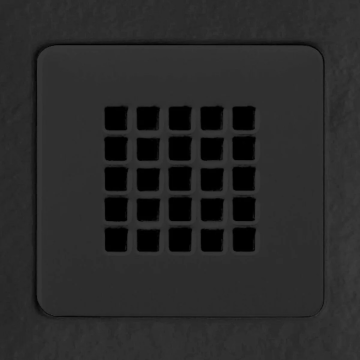 Aqua i Urban Slate Effect Shower Tray Waste Grill - Midnight Black