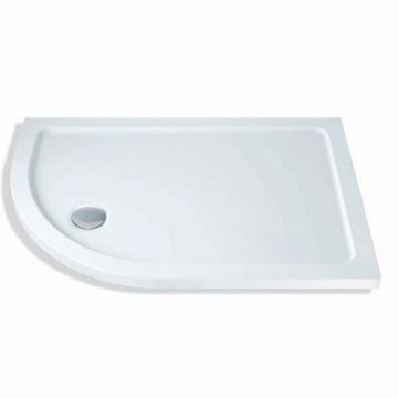 MX Elements 1300mm x 800mm Stone Resin Offset Quadrant Shower Tray Left Hand (MX108)