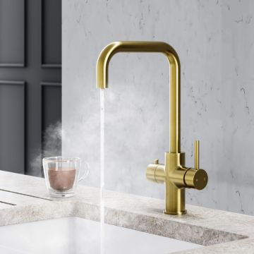Noveua 3 in 1 Boiling Water Tap With Filter & Boiling Tank - Brushed Brass (NV600BB)