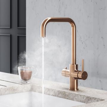 Noveua 3 in 1 Boiling Water Tap With Filter & Boiling Tank - Brushed Copper (NV600SC)