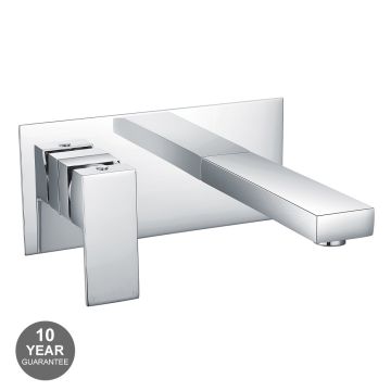 Noveua Barbican Wall Mounted Basin Mixer - Chrome (NV025)