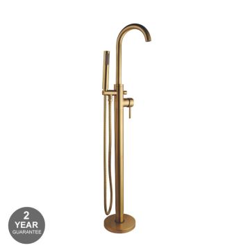 Noveua Clapham Freestanding Bath Shower Mixer - Brushed Brass (NV104-BB)