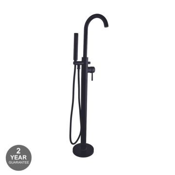 Noveua Clapham Freestanding Bath Shower Mixer - Matt Black (NV104-MB)