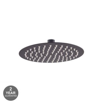Noveua Islington 200mm Ultra Thin Round Shower Head - Matt Black (NV174-MB)