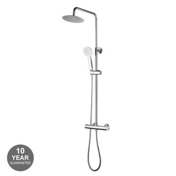 Noveua Islington Round Thermostatic Shower Set - Chrome (NV134)