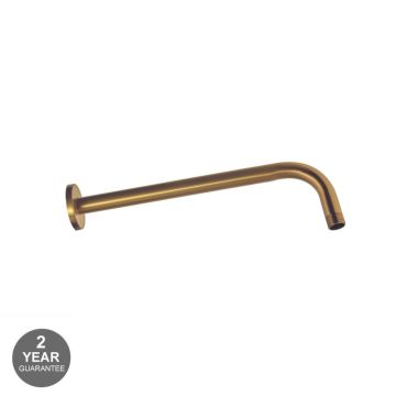 Noveua Islington Wall Mounted Shower Arm Round - Brushed Brass (NV180-BB)