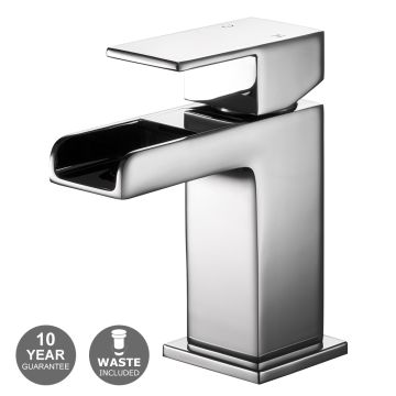 Noveua Kennington Mini Mono Basin Mixer & Click Clack Waste - Chrome (NV064)