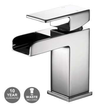 Noveua Kennington Mono Mixer & Click Clack Waste - Chrome (NV066)