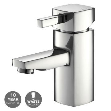 Noveua Lambeth Mono Basin Mixer & Click Clack Waste - Chrome (NV082)