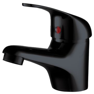 Noveua Marylebone 40mm Mono Basin Mixer with Click Clack Waste - Matt Black