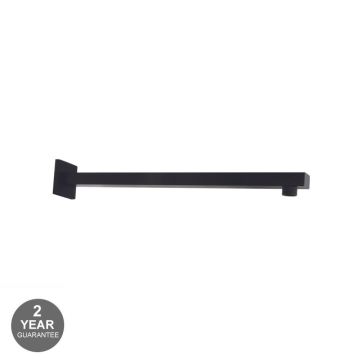 Noveua Mayfair Wall Mounting Square Shower Arm 2 - Matt Black (NV188-MB)
