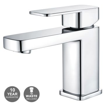 Noveua Newbury Mono Basin Mixer & Click Clack Waste - Chrome (NV216)