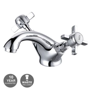 Noveua Paddington Mono Basin Mixer & Click Clack Waste - Chrome (NV124)