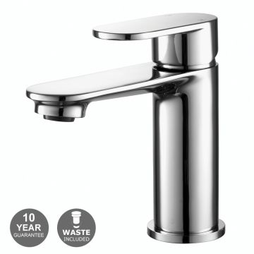 Noveua Preston Mono Basin Mixer & Click Clack Waste - Chrome (NV300CP)