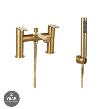 Noveua Preston Bath Shower Mixer - Brushed Brass (NV304BB)