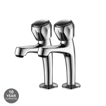 Noveua Richmond 1/2" High Neck Sink Taps - Chrome (NV452)