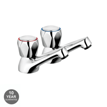 Noveua Richmond Pair 1/2" Basin Taps - Chrome (NV440)