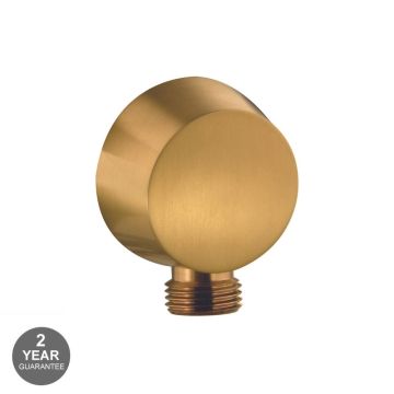 Noveua Outlet Elbow Round - Brushed Brass (NV200-BB)