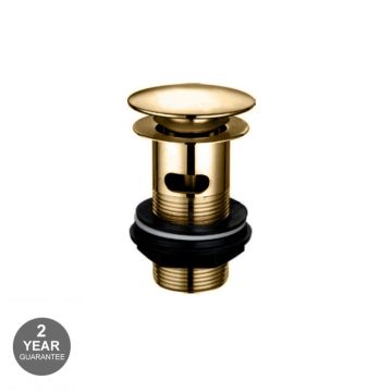 Noveua Click Clack Slotted Basin Waste - Brushed Brass (NV418-BB)