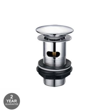 Noveua Click Clack Slotted Basin Waste - Chrome (NV418)