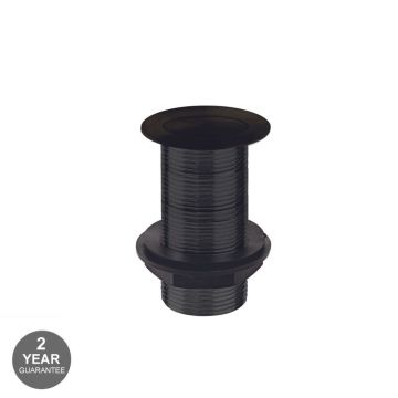 Noveua Click Clack Unslotted Basin Waste - Matt Black (NV416-MB)