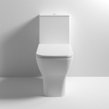 Aqua i Elara Rimless Close Coupled Toilet With Soft Close Seat (AISW002)